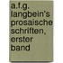 A.F.G. Langbein's Prosaische Schriften, erster Band
