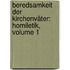Beredsamkeit Der Kirchenväter: Homiletik, Volume 1