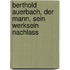 Berthold Auerbach, der mann, sein werksein nachlass