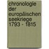 Chronologie der europäischen Seekriege 1793 - 1815