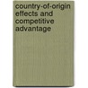 Country-of-Origin Effects and Competitive Advantage door Philip Sipos