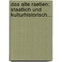 Das Alte Raetien: Staatlich Und Kulturhistorisch...