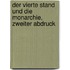 Der Vierte Stand und die Monarchie, zweiter Abdruck