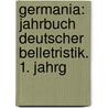 Germania: Jahrbuch deutscher Belletristik. 1. Jahrg by De StaëL. Anne-Louise-Germaine