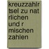 Kreuzzahlr Tsel Zu Nat Rlichen Und R Mischen Zahlen