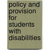 Policy and Provision for Students with Disabilities by Yared Arefaine