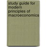 Study Guide For Modern Principles Of Macroeconomics door Tyler Cowen