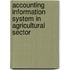 Accounting Information System In Agricultural Sector