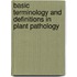 Basic Terminology and Definitions in Plant Pathology