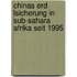 Chinas Erd Lsicherung In Sub-Sahara Afrika Seit 1995