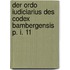 Der Ordo Iudiciarius Des Codex Bambergensis P. I. 11