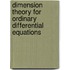 Dimension Theory For Ordinary Differential Equations