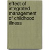 Effect of Integrated Management of Childhood Illness by Netra Bhatta