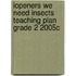 Iopeners We Need Insects Teaching Plan Grade 2 2005c