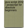 Java Script 2012 / Javascript For Absolute Beginners door Terry McNavage