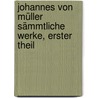 Johannes von Müller Sämmtliche Werke, erster Theil door Johannes Von Muller