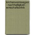 Kirchenvermoegen - Nachhaltigkeit - Wirtschaftsethik