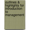 Outlines & Highlights For Introduction To Management by Cram101 Textbook Reviews