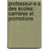 Professeur-e-s des écoles: carrières et promotions