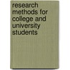 Research Methods for College and University Students door Daniel W. Kasomo