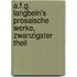 A.F.G. Langbein's prosaische Werke, zwanzigster Theil