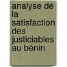 Analyse de la satisfaction des justiciables au Bénin door Sahawal Alidou