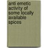 Anti Emetic Activity of Some Locally Available Spices