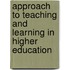 Approach to Teaching and Learning in Higher Education