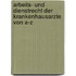 Arbeits- und Dienstrecht Der Krankenhausarzte Von A-Z