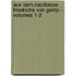 Aus Dem Nachlasse Friedrichs Von Gentz--, Volumes 1-2