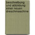 Beschreibung Und Abbildung Einer Neuen Dreschmaschine