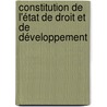 Constitution de l'état de droit et de développement by Joseph Wasso Misona
