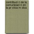 Contribuci N De La Comunicaci N En La Pr Ctica M Dica
