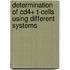 Determination Of Cd4+ T-cells Using Different Systems