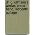 Dr. C. Ullmann's Werke, erster Band, siebente Auflage