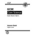 Gcse Core Science Aqa Answers (for Workbook) - Higher