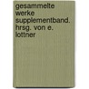 Gesammelte Werke Supplementband. Hrsg. von E. Lottner door Jacobi
