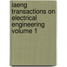 Iaeng Transactions on Electrical Engineering Volume 1 by Sio-Iong Ao