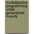 Multiobjective Programming under Generalized Invexity