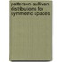 Patterson-Sullivan distributions for symmetric spaces