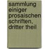 Sammlung einiger prosaischen Schriften, Dritter Theil