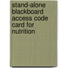 Stand-Alone Blackboard Access Code Card for Nutrition door Melinda M. Manore