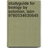 Studyguide For Biology By Solomon, Isbn 9780534630645