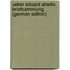 Ueber Eduard Allwills Briefsammlung. (German Edition)