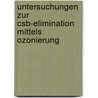 Untersuchungen Zur Csb-elimination Mittels Ozonierung door Oliver Föhl