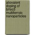 Aliovalent Doping of BiFeO3 Multiferroic Nanoparticles