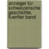 Anzeiger Für Schweizerische Geschichte, Fuenfter Band