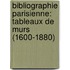 Bibliographie Parisienne: Tableaux De Murs (1600-1880)