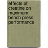 Effects Of Creatine On Maximum Bench Press Performance door Alex Neilan