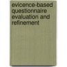 Evicence-Based Questionnaire Evaluation and Refinement by Anja Groth
